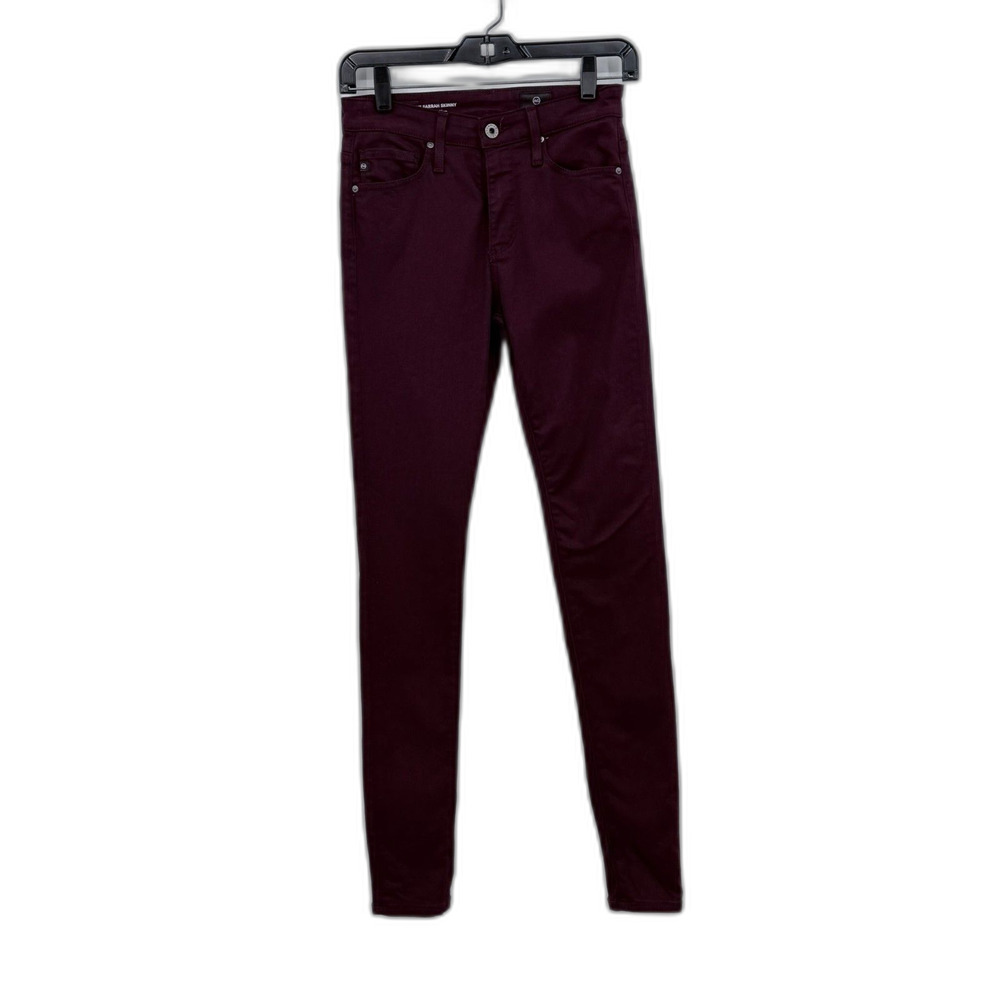 Adriano Goldschmied Farrah Skinny Eggplant Size 0 Jeans 24R Quiet Luxury Fall